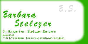 barbara stelczer business card